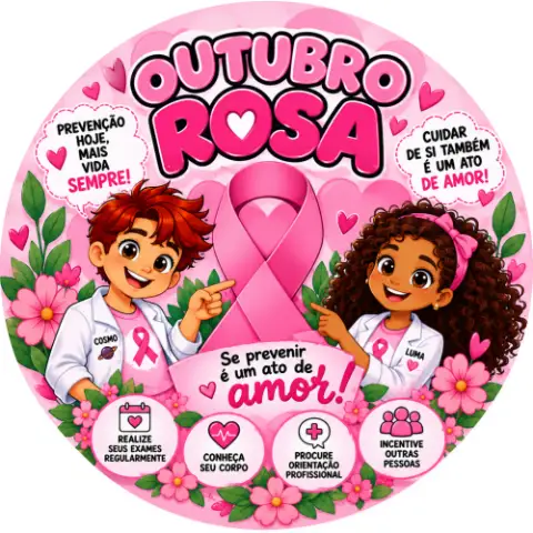 Painel Outubro Rosa PP - Educação Infantil em PDF — capa do material