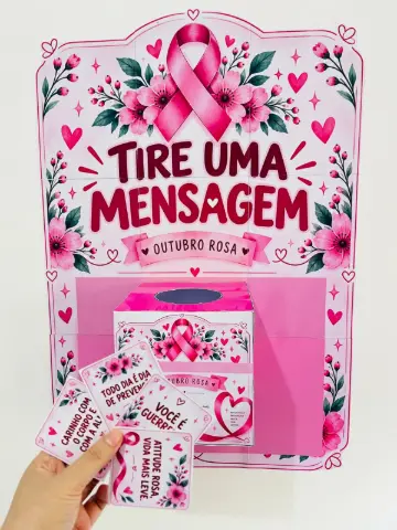 Painel Outubro Rosa Tire uma Mensagem PDF — capa do material