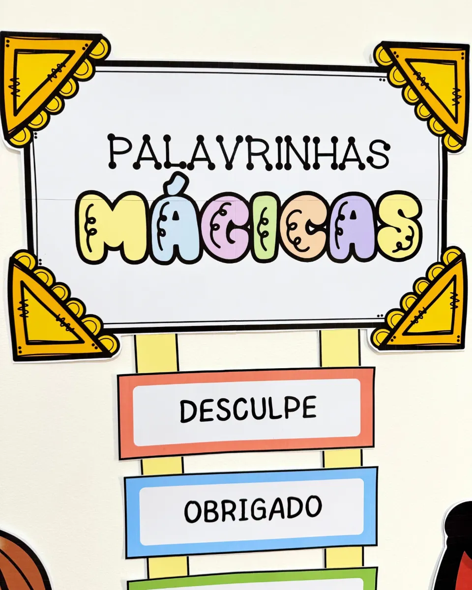 Painel Palavrinhas Mágicas para Educação Infantil e Anos Iniciais — amostra 1: Painel Palavrinhas Mágicas para turmas da…