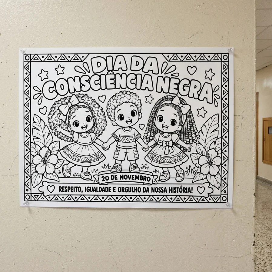 Painel para Colorir – Consciência Negra 20 de Novembro — amostra 1: 🖤 PAINEL PARA PINTURA – CONSCIÊNCIA NEGRA | 20 DE… Painel para Colorir – Consciência Negra 20 de Novembro — amostra 1: 🖤 PAINEL PARA PINTURA – CONSCIÊNCIA NEGRA | 20 DE…