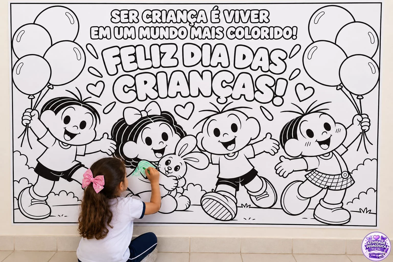 PAINEL PARA COLORIR – DIA DAS CRIANÇAS 🎨 — capa do material