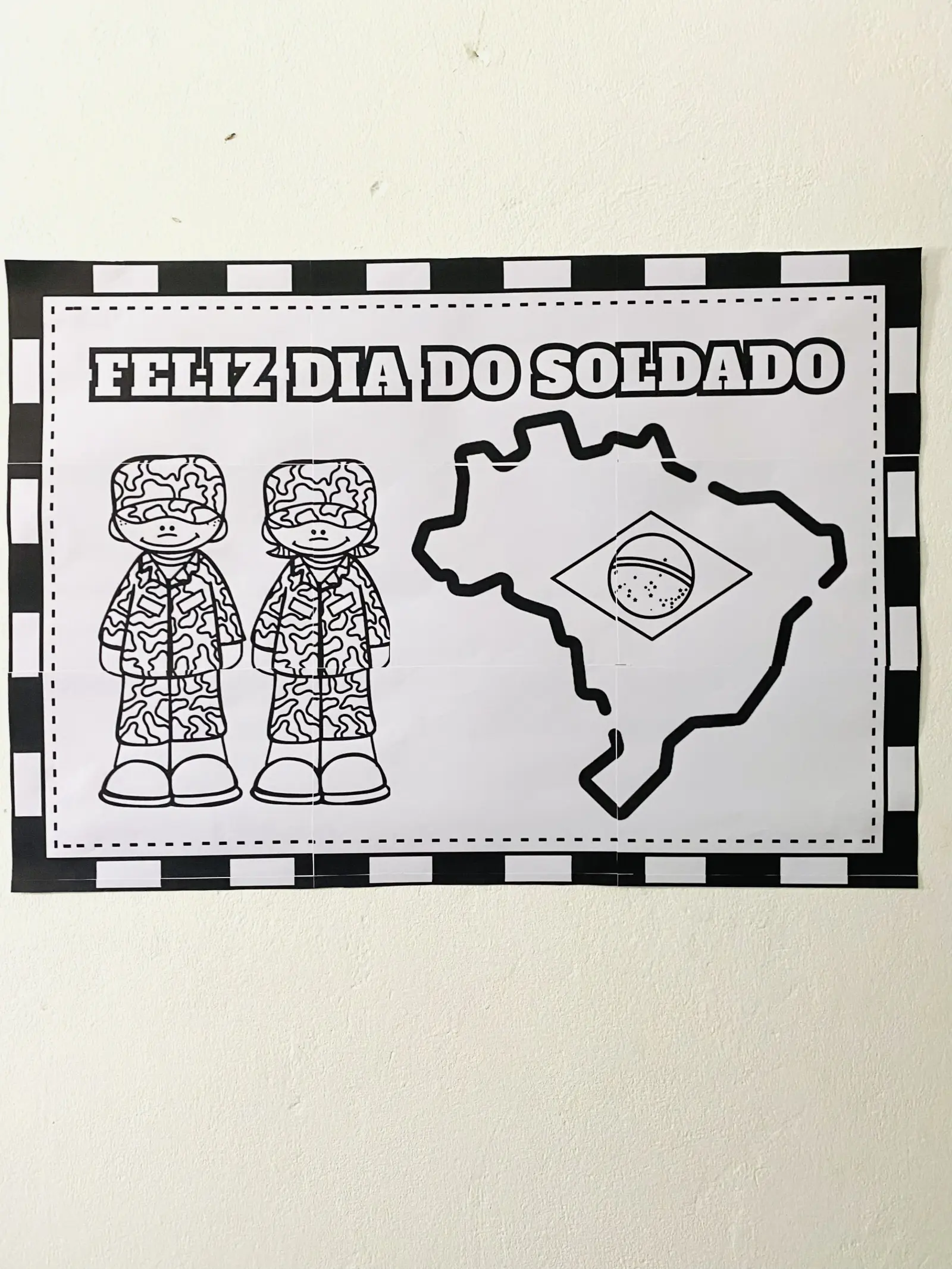 Painel para Pintura Coletiva — Dia do Soldado — capa do material