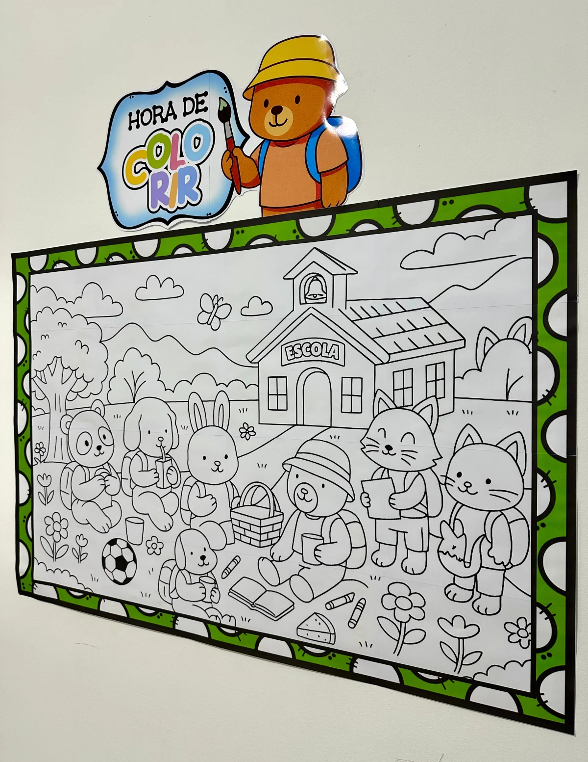 Painel para Pintura Coletiva – PDF para Imprimir — amostra 5: Recurso pedagógico ideal para turmas da Educação Infantil e…