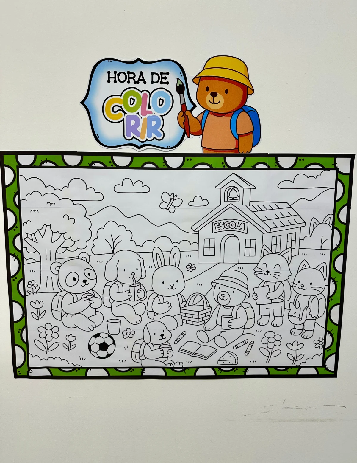 Painel para Pintura Coletiva Volta às Aulas — capa do material