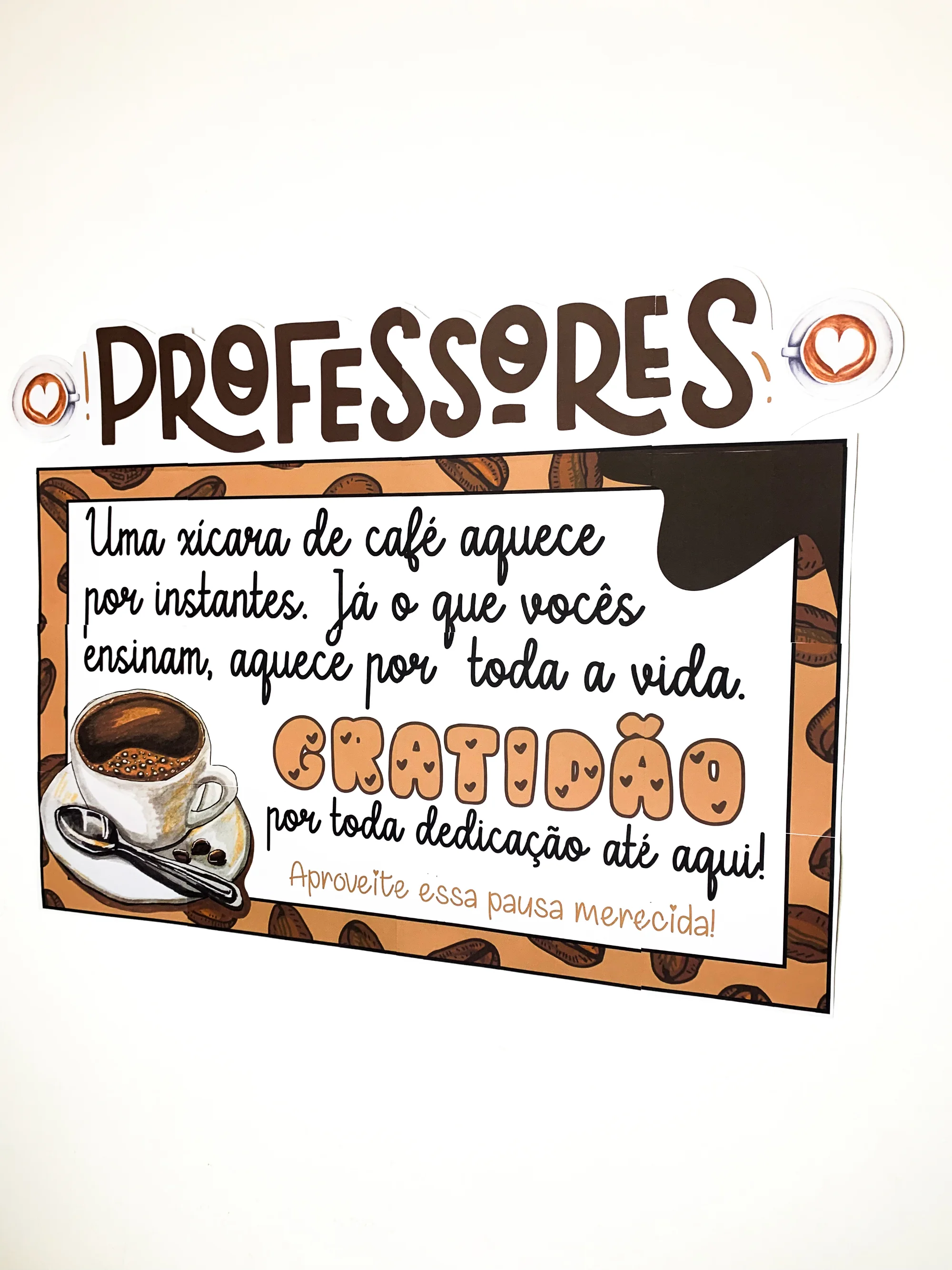 Painel para Professores – Mural de Reconhecimento e Acolhimento — amostra 5: Ideal para criar um ambiente acolhedor na sala…
