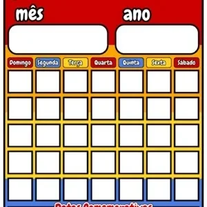 Painel para Sala de Aula: Calendário Interativo — Alfabetização para Educação Infantil: O Calendário Interativo é um…