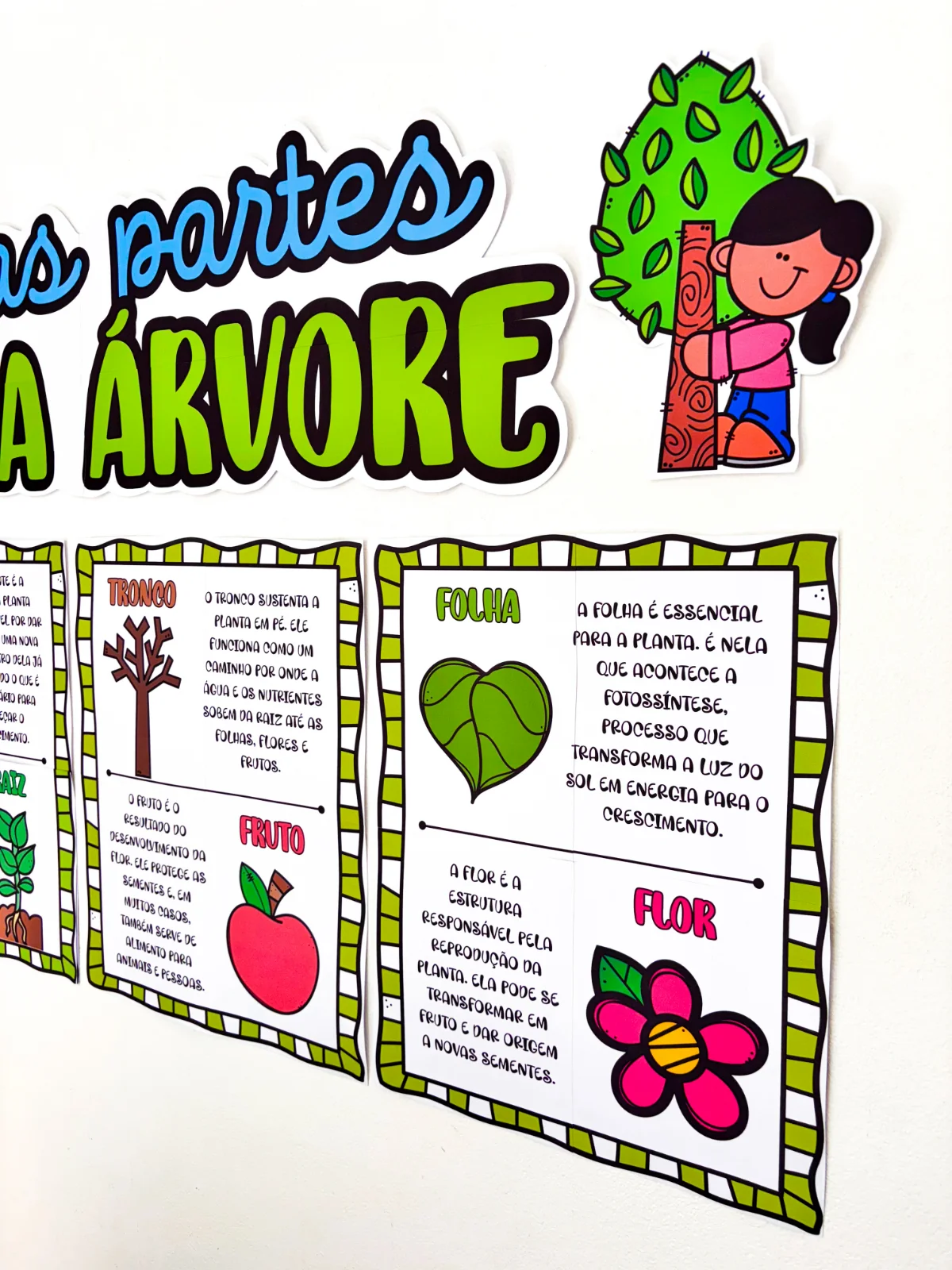 Painel Partes da Árvore – PDF para Imprimir — amostra 3: Chegou o painel perfeito para suas aulas Apresente as partes da…
