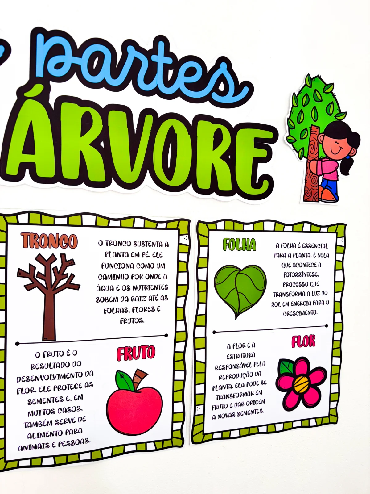 Painel Partes da Árvore – PDF para Imprimir — amostra 4: Chegou o painel perfeito para suas aulas Apresente as partes da…