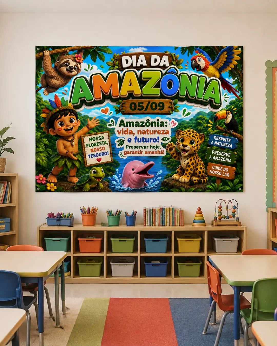 PAINEL PEDAGÓGICO AMPLIADO – DIA DA AMAZÔNIA — Datas comemorativas para Educação Infantil: Transforme sua sala de aula em…
