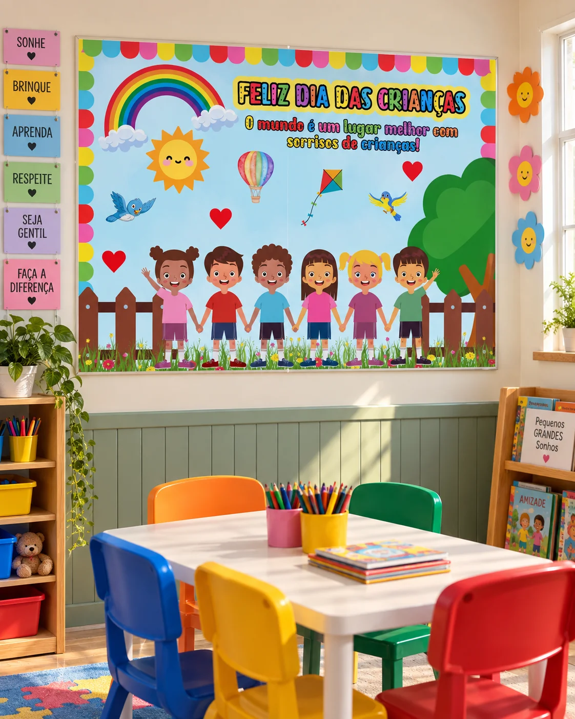 PAINEL PEDAGÓGICO AMPLIADO DIA DAS CRIANÇAS — Datas comemorativas para Educação Infantil: Deixe a sala de aula ainda mais…
