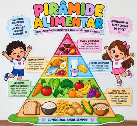 Painel pirâmide alimentar — capa do material