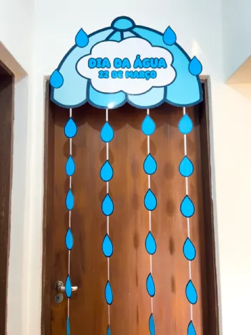 Painel Porta Dia da Água – PDF para Imprimir — amostra 1: O que vem no material