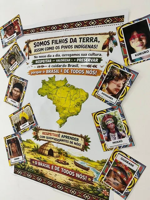 Painel povos indígenas somos filhos da terra — capa do material