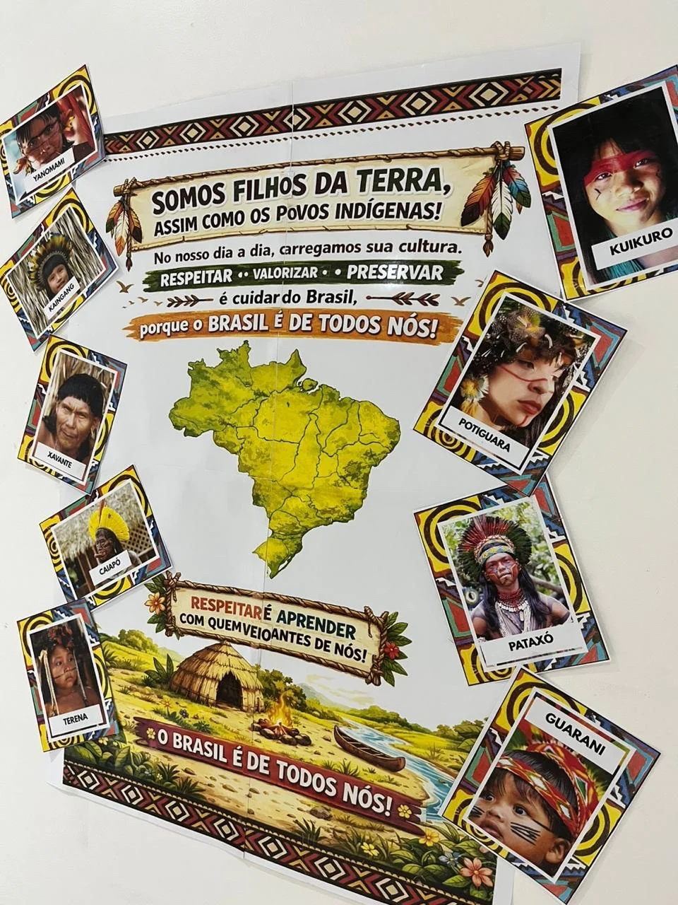 Painel povos indígenas somos filhos da terra — Datas comemorativas para Todas as séries: * Painel povos indígenas* ✨ Deixe…