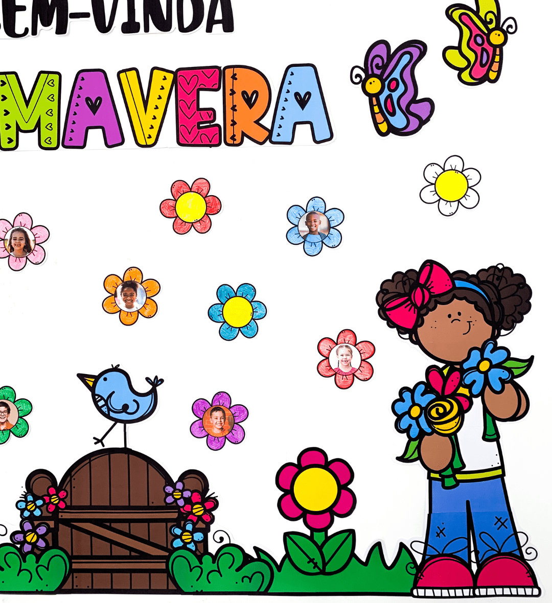 Painel Primavera para Imprimir com Flores para Colorir — amostra 4: Para quem é indicado