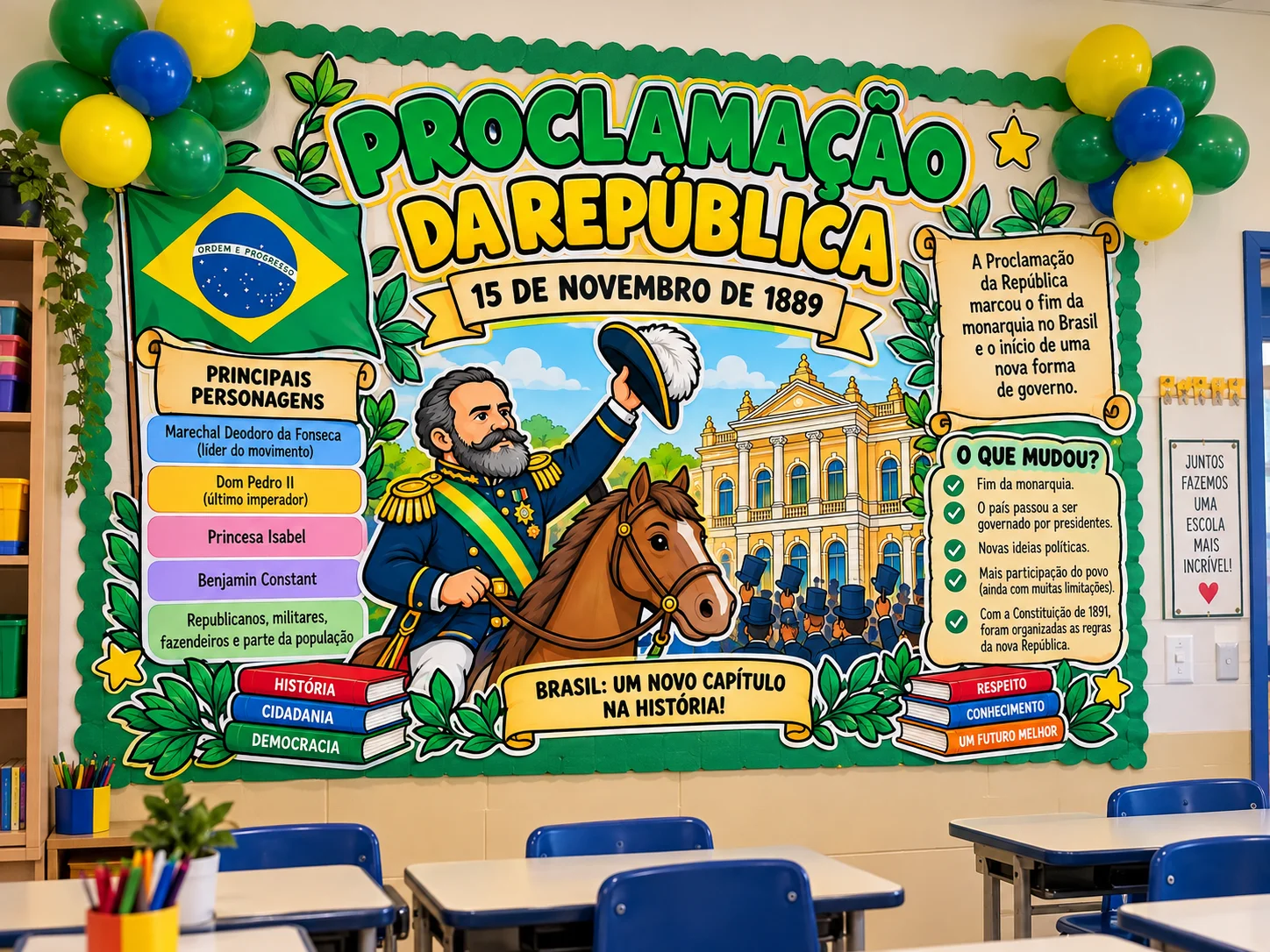 Painel Proclamação da República – 24 Folhas A4 para Mural — amostra 5: Informações do produto