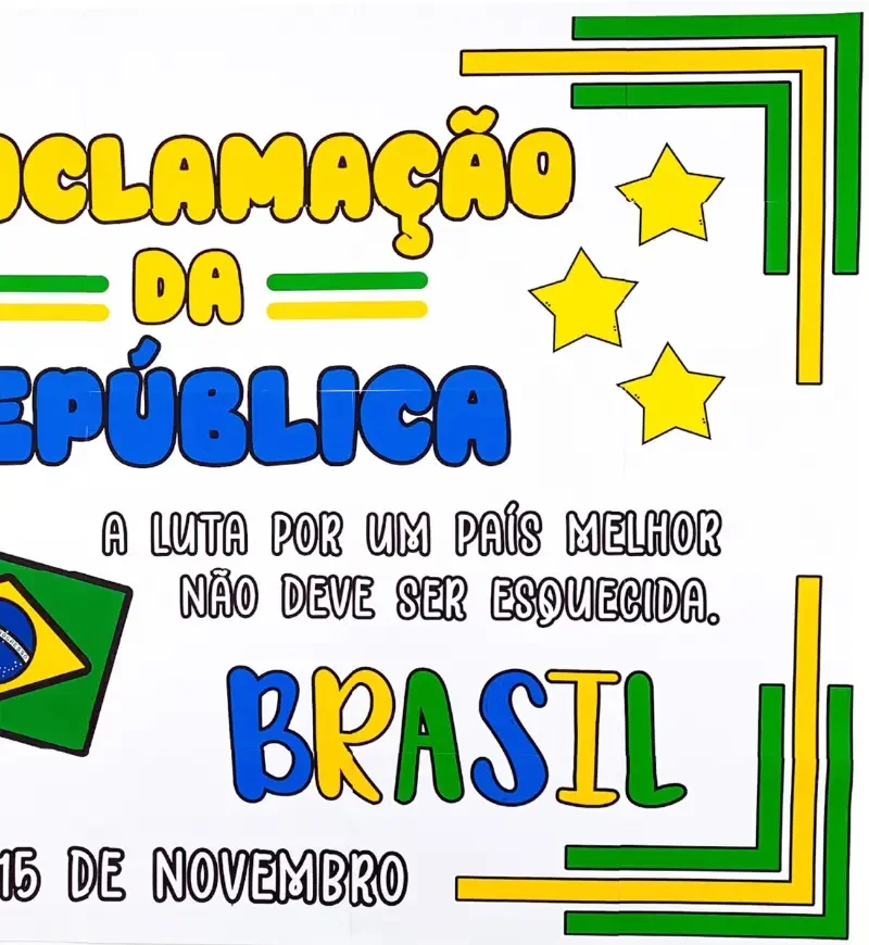 Painel Proclamação da República em PDF | 15 de Novembro — amostra 2: Com o painel, as crianças podem refletir sobre
