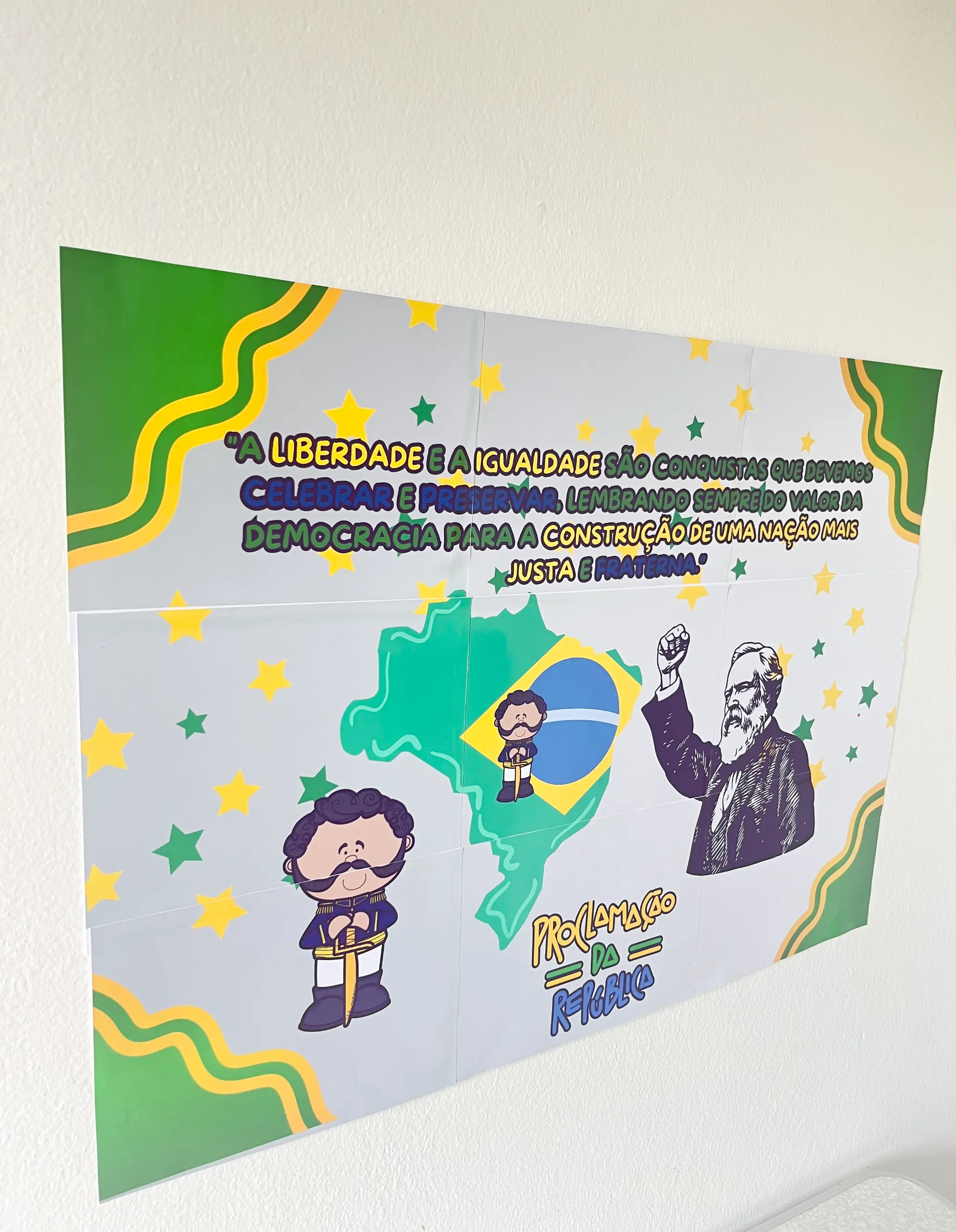 Painel Proclamação da República: Liberdade e Democracia — amostra 2: Material pronto de 10 páginas para trabalhar…