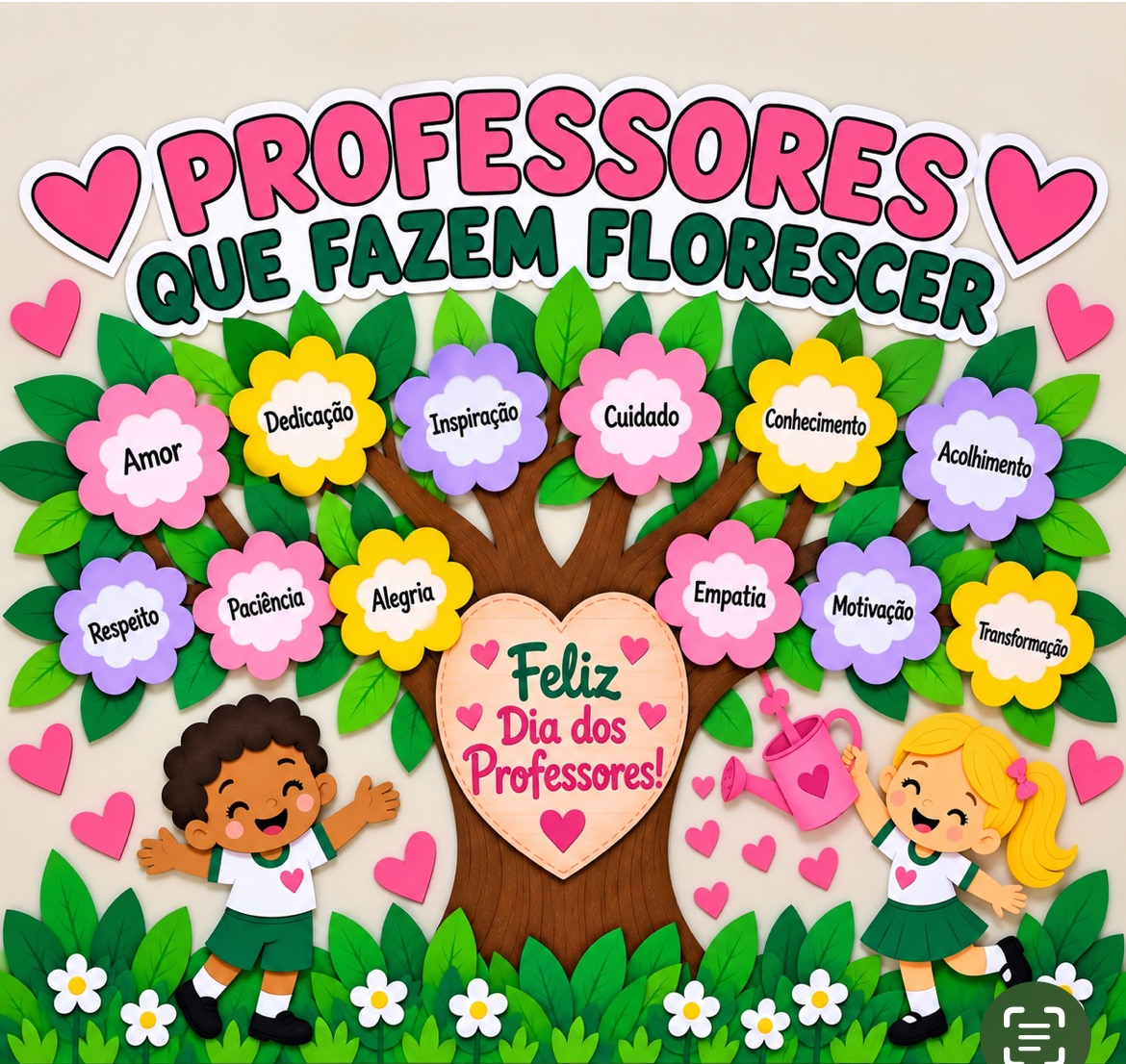 Painel “Professores que Fazem Florescer” - Dia dos Professores. — capa do material