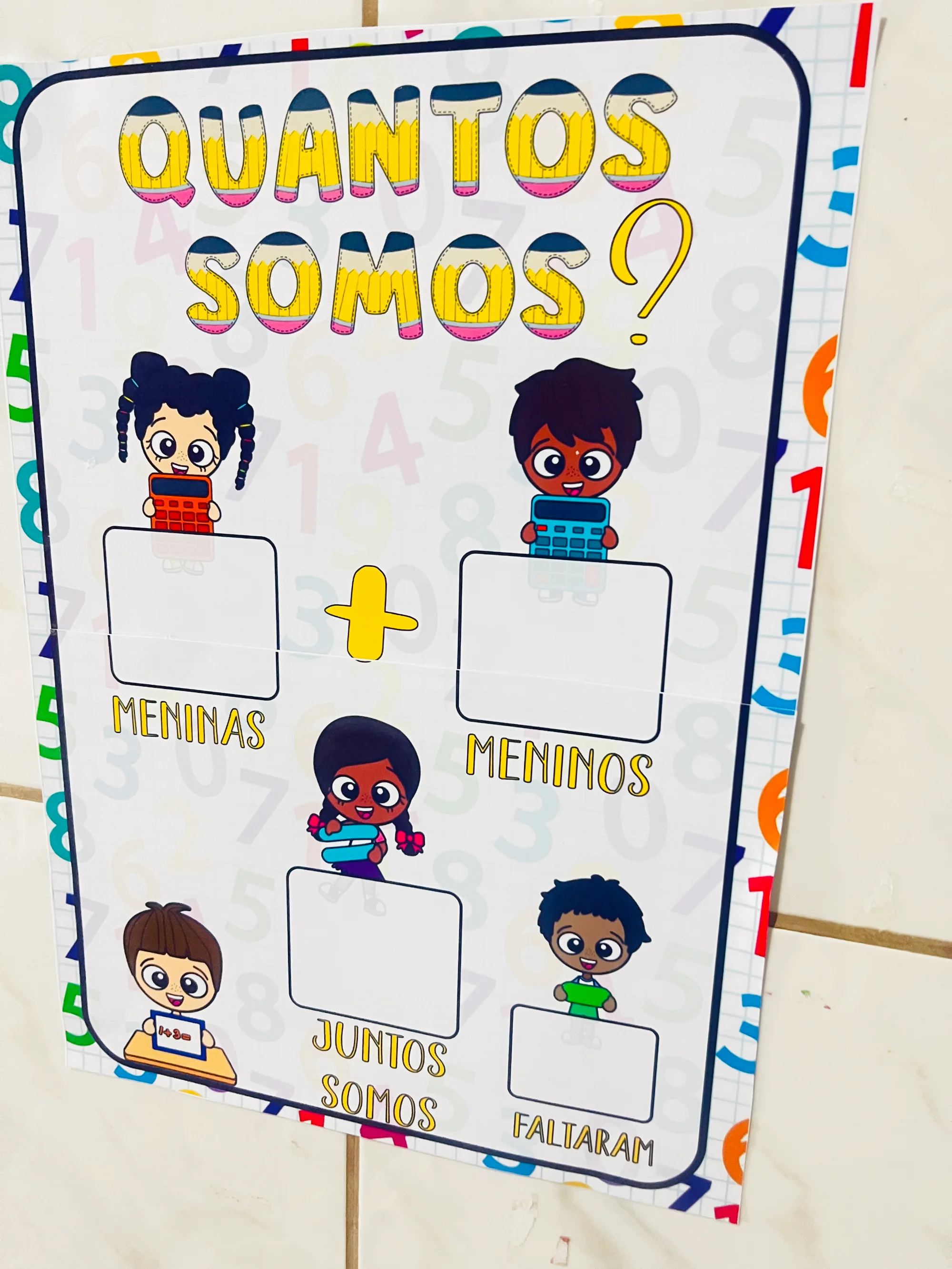 Painel Quantos Somos? Contagem da Turma na Educação Infantil — Matemática para Educação Infantil: Painel “Quantos Somos