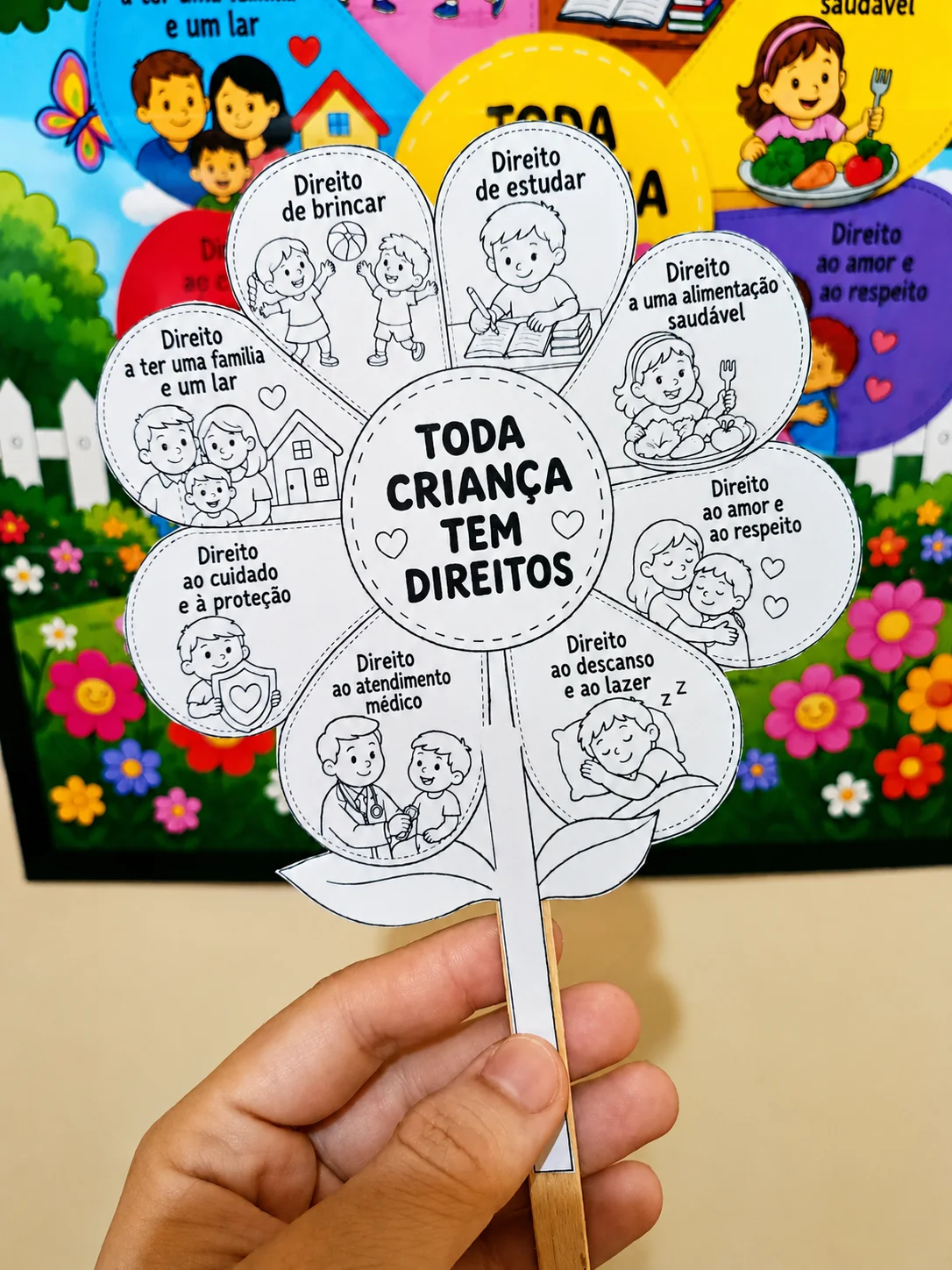 Painel + Recurso Interativo: Toda Criança Tem Direitos! — amostra 1: Um recurso lúdico e colorido para trabalhar os…