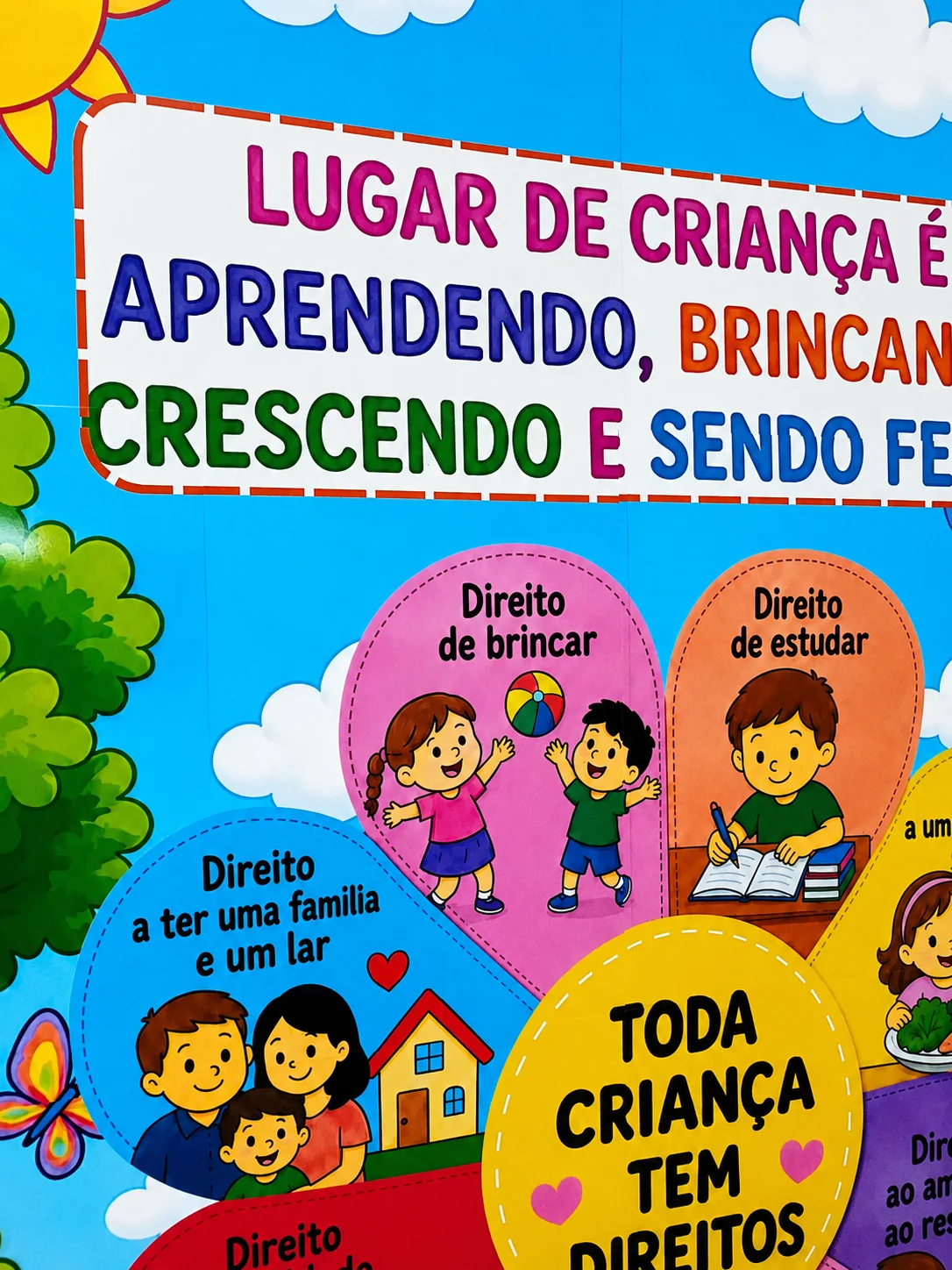 Painel + Recurso Interativo: Toda Criança Tem Direitos! — amostra 3: Um recurso lúdico e colorido para trabalhar os…