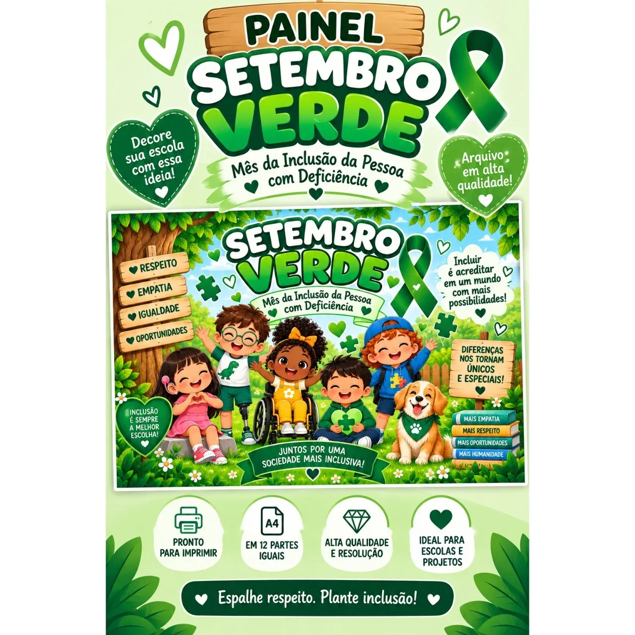 Painel Redondo Setembro Verde – Material Pedagógico — amostra 1: Painel redondo – Setembro Verde Painel redondo Setembro…