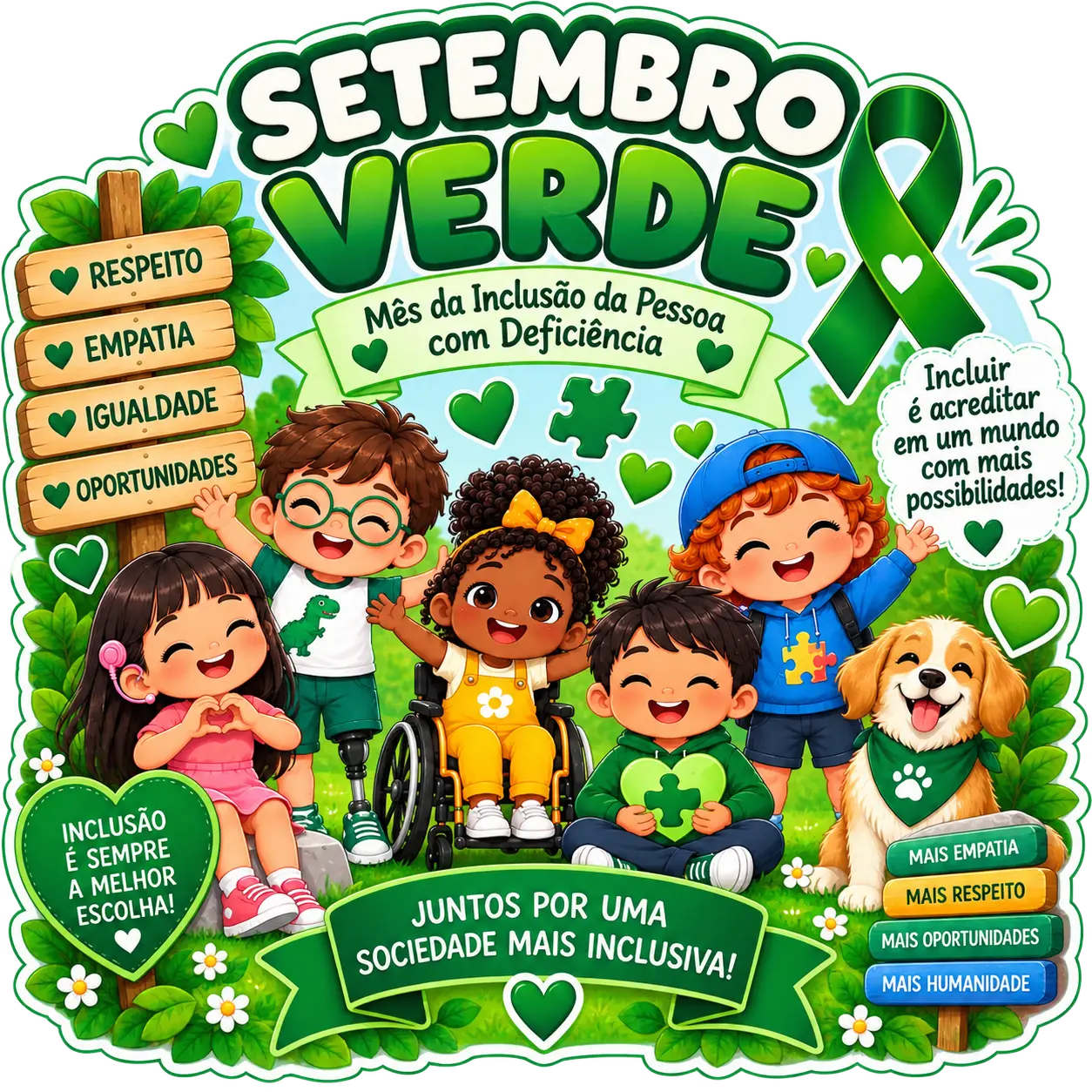 Painel Redondo Setembro Verde – Material Pedagógico — amostra 2: Painel redondo – Setembro Verde Painel redondo Setembro…