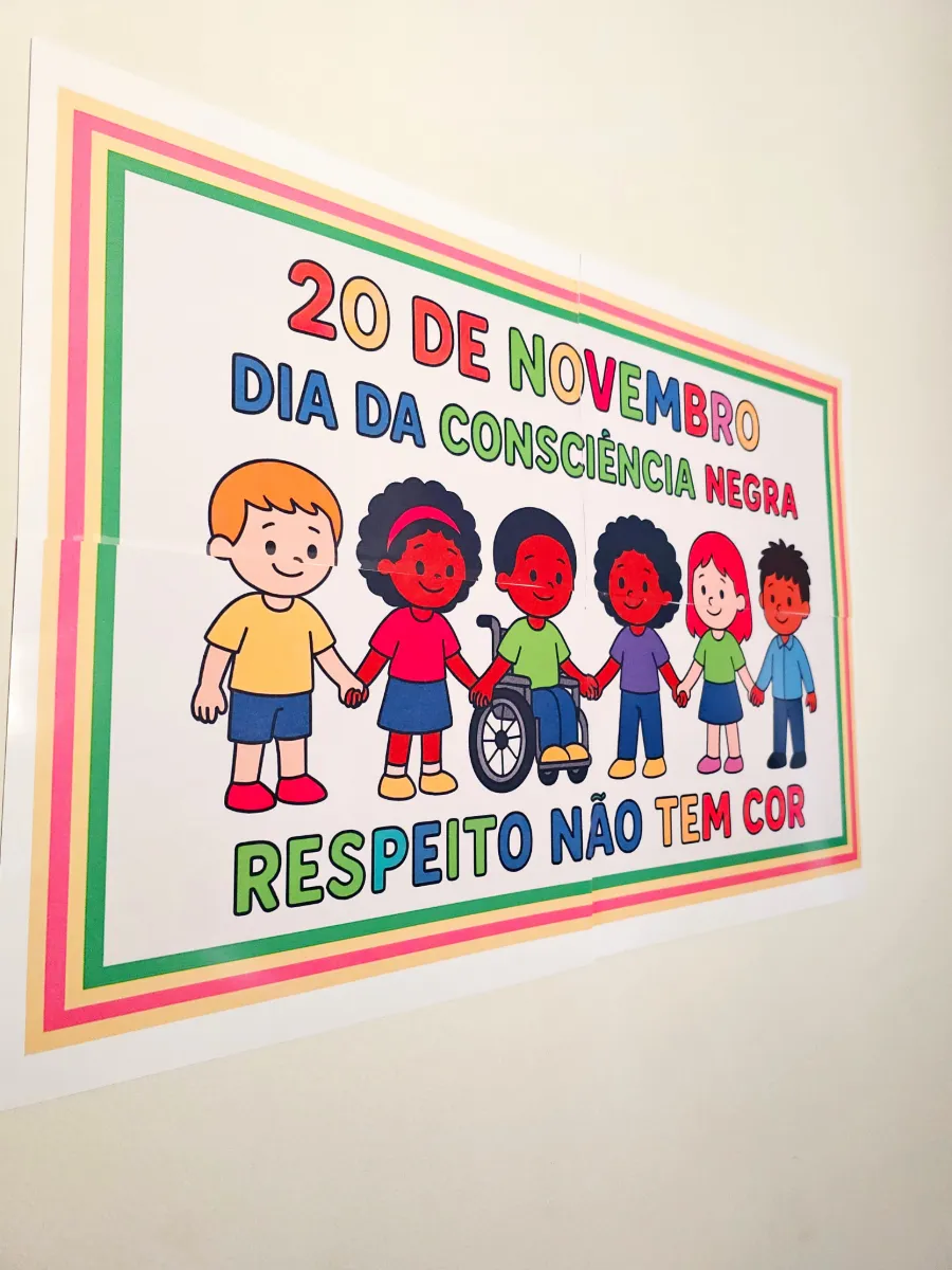 ✊🏾❤️ PAINEL “RESPEITO NÃO TEM COR” — amostra 1: Um painel especial para trabalhar respeito, diversidade, igualdade e…