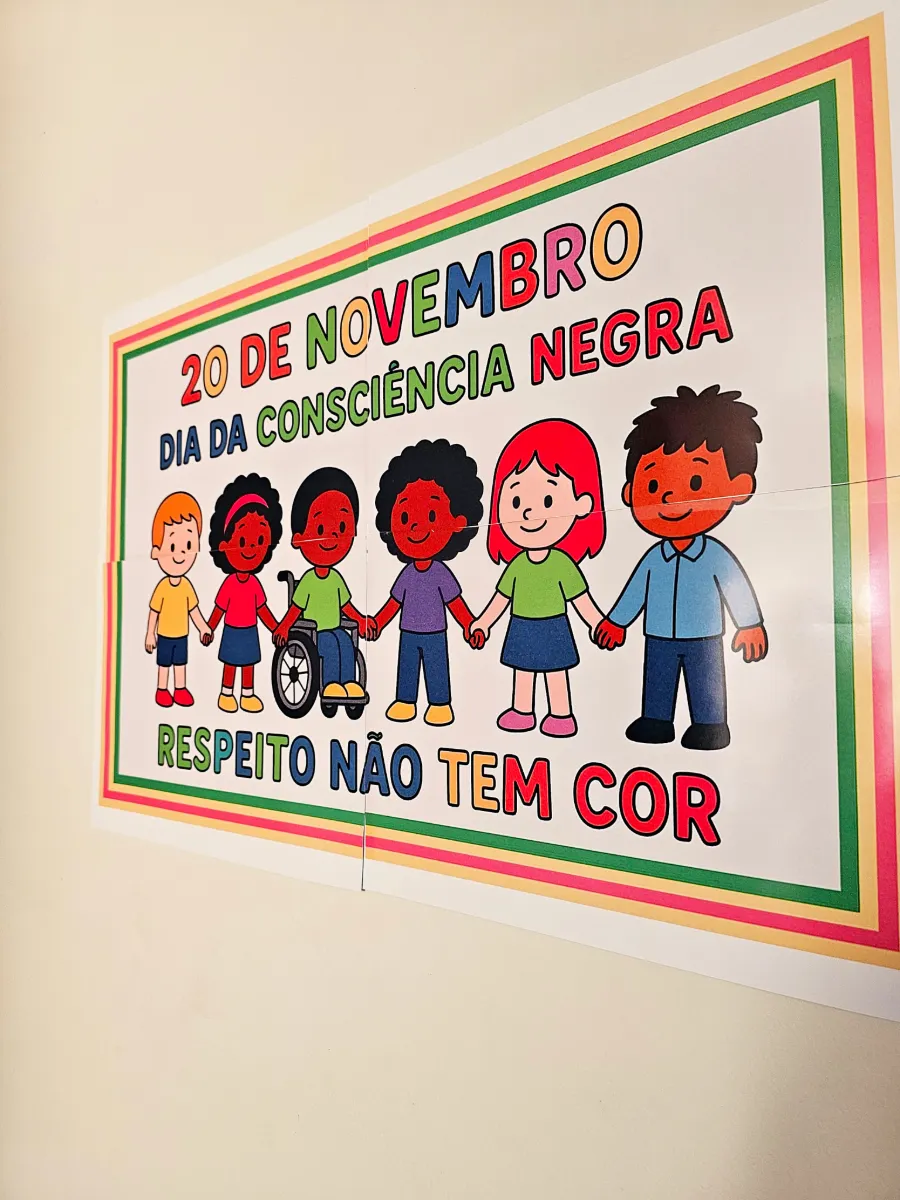 ✊🏾❤️ PAINEL “RESPEITO NÃO TEM COR” — Datas comemorativas para Todas as séries: Um painel especial para trabalhar respeito,…