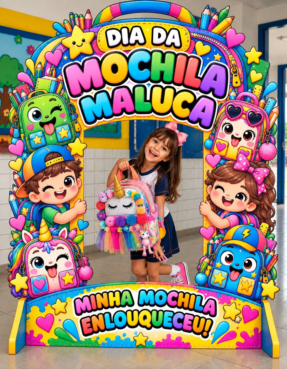 PAINEL RETRATO – DIA DA MOCHILA MALUCA 🤪 — capa do material