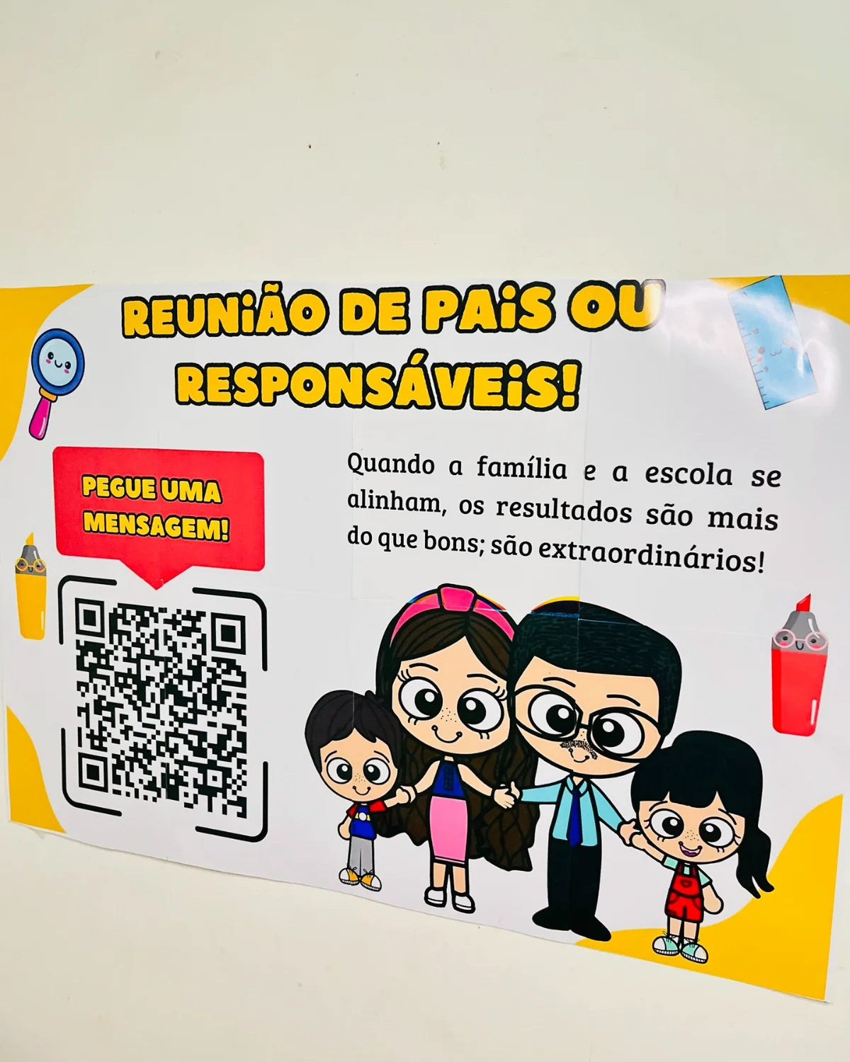 Painel reunião de pais ou responsáveis – Material Pedagógico — capa do material