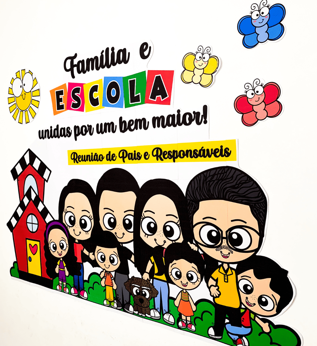 Painel Reunião de Pais para Educação Infantil e Anos Iniciais — amostra 2: O que vem no material