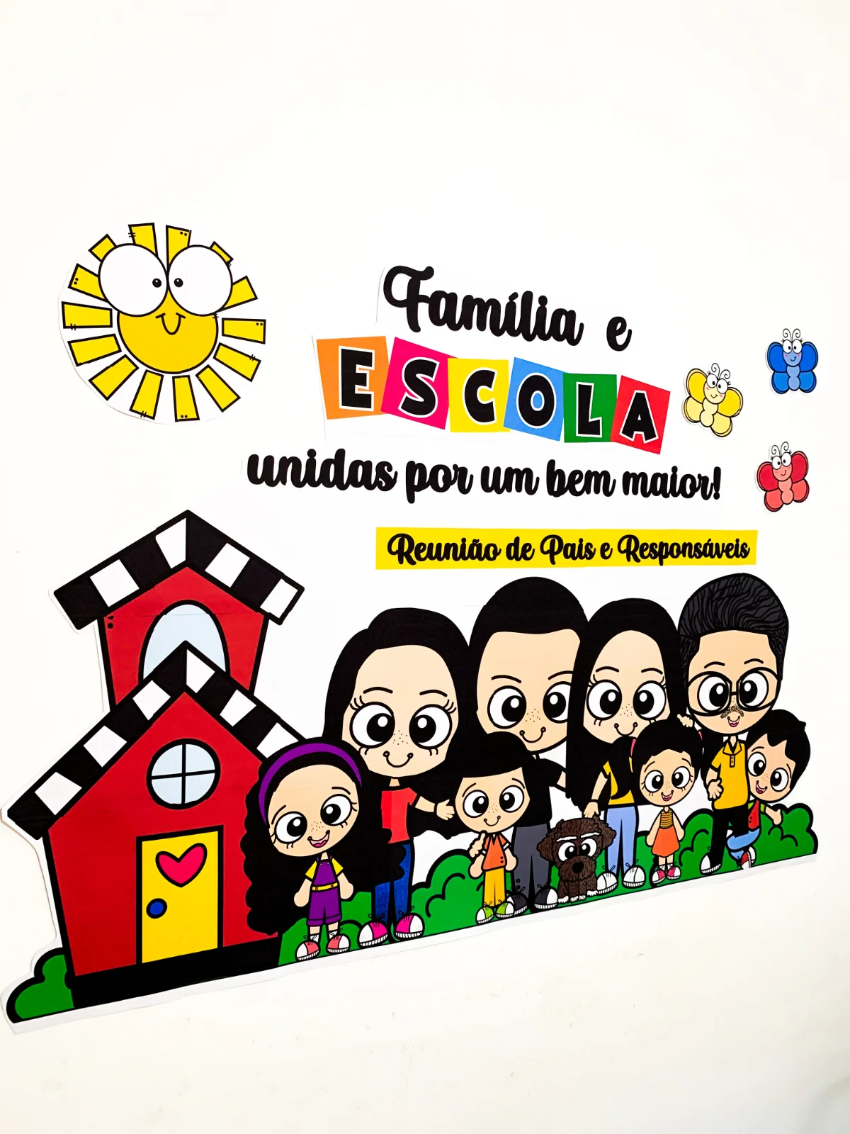 Painel Reunião de Pais para turmas de educação infantil — capa do material