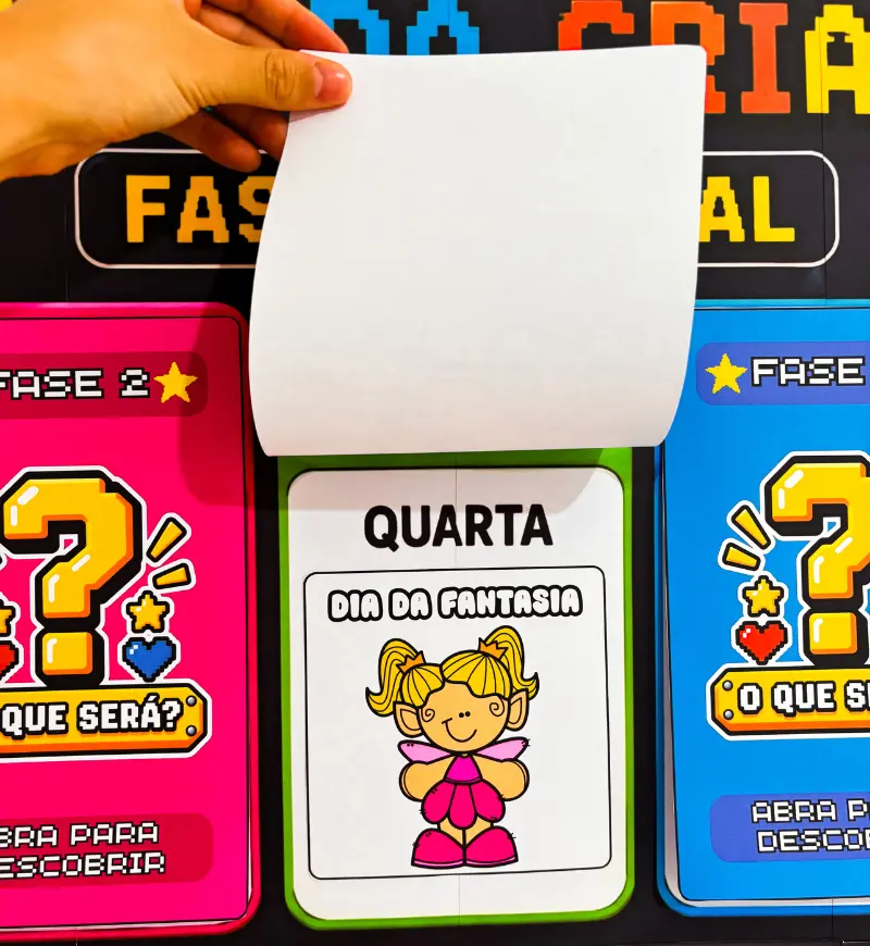 Painel Semana da Criança: Game com 5 Fases Editáveis no Canva — amostra 4: Para quem é indicado