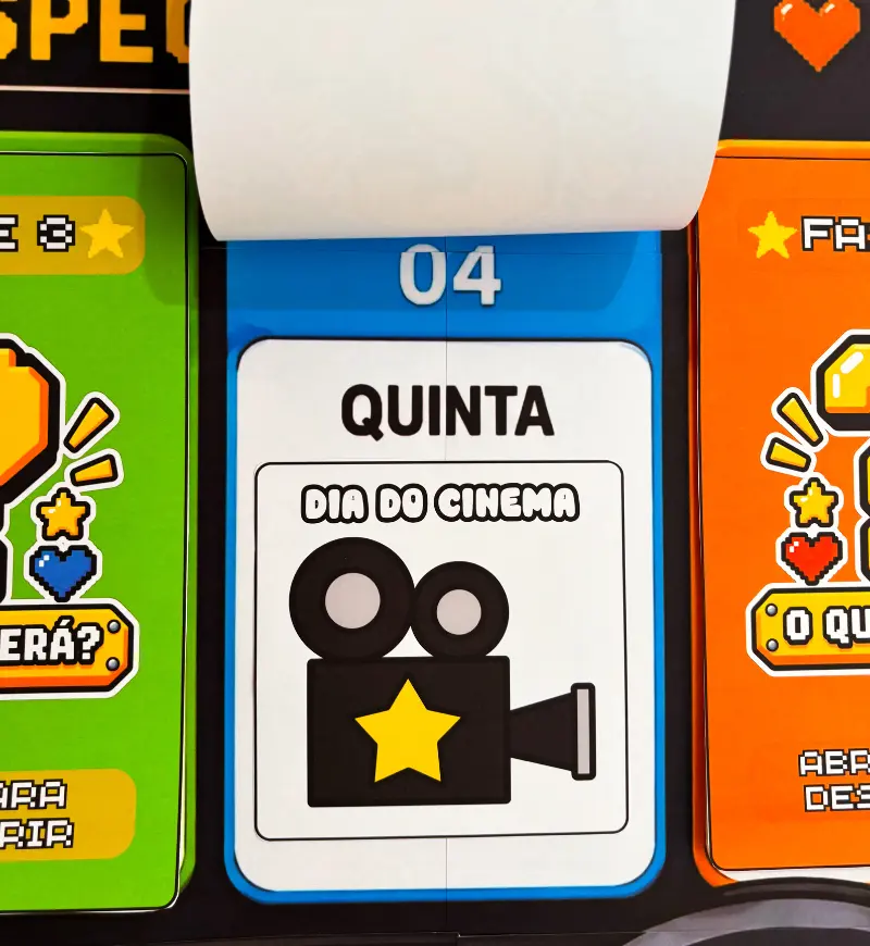 Painel Semana da Criança: Game com 5 Fases Editáveis no Canva — amostra 5: Organize a Semana da Criança com um painel…