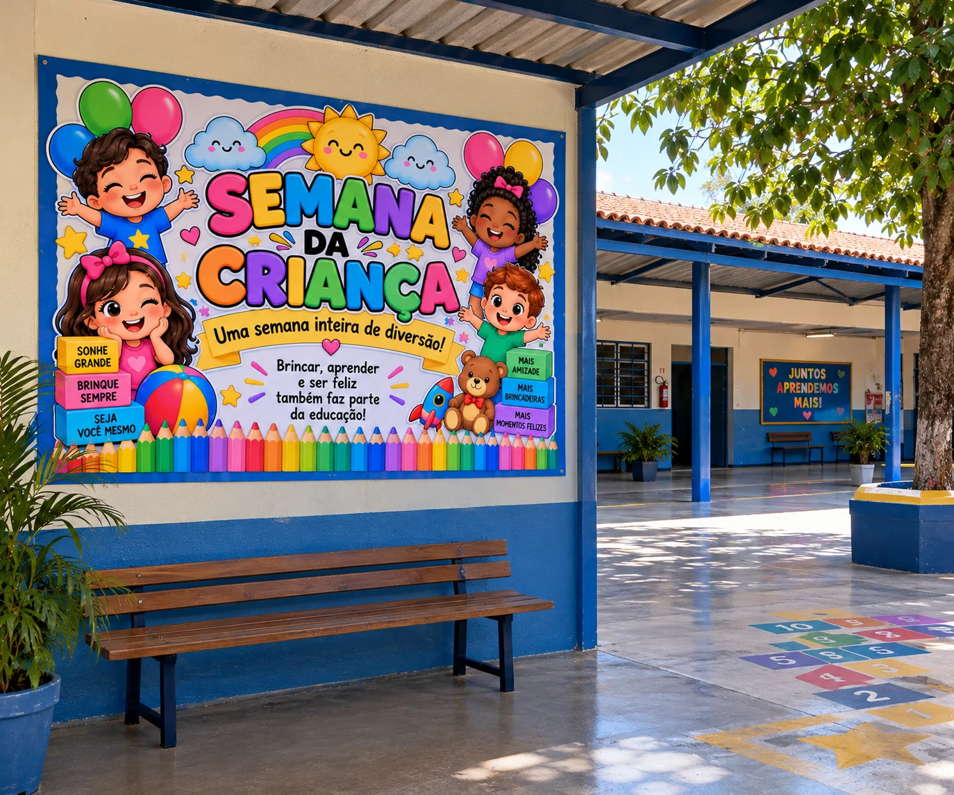 Painel Semana da criança! Perfeito para decorar o espaço escolar ! — Datas comemorativas para Todas as séries: Painel…