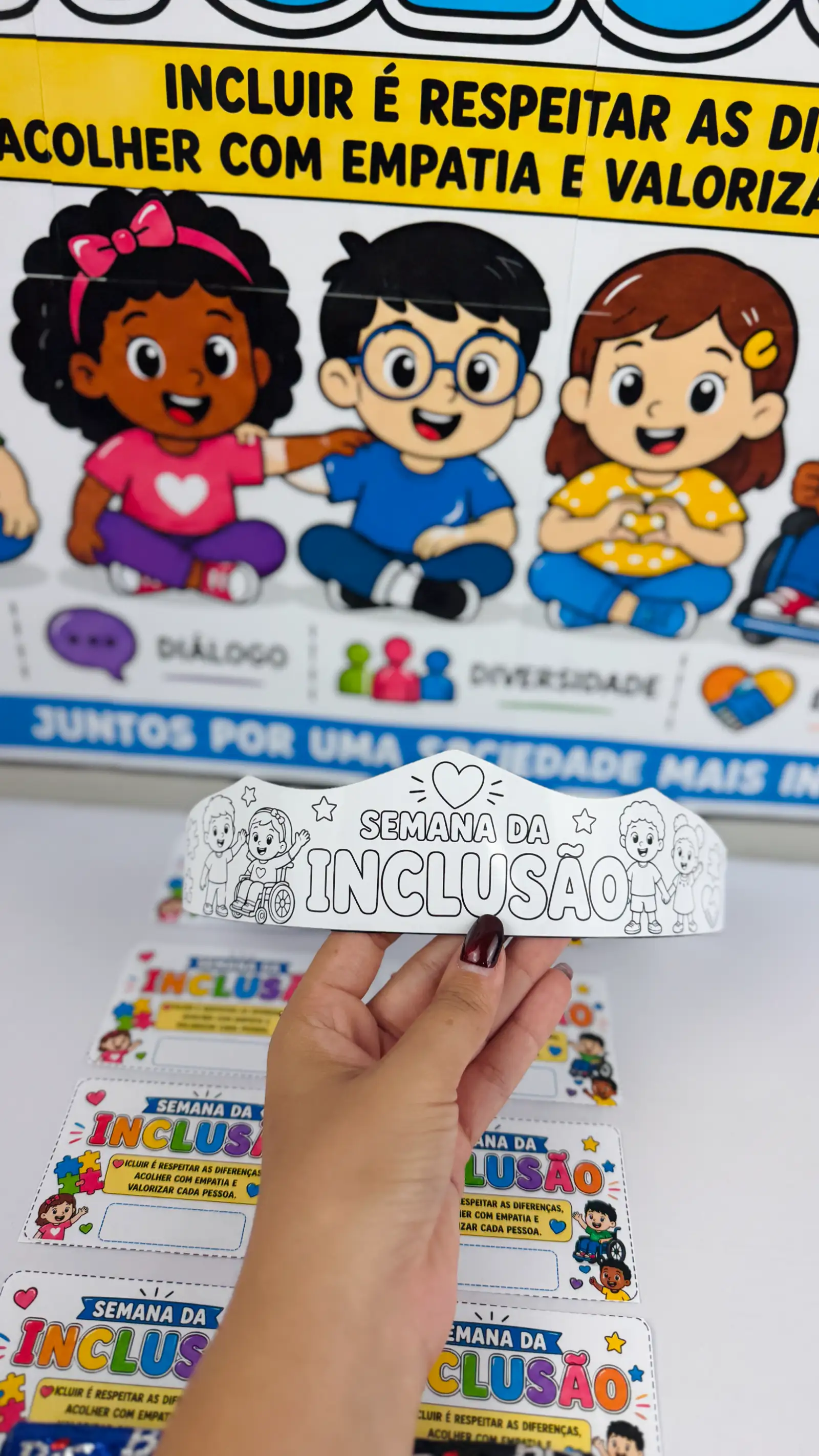🌈 PAINEL SEMANA DA INCLUSÃO 💙 ANOS INICIAIS E INFANTIL — amostra 1: Um material lindo e completo para trabalhar a Semana…