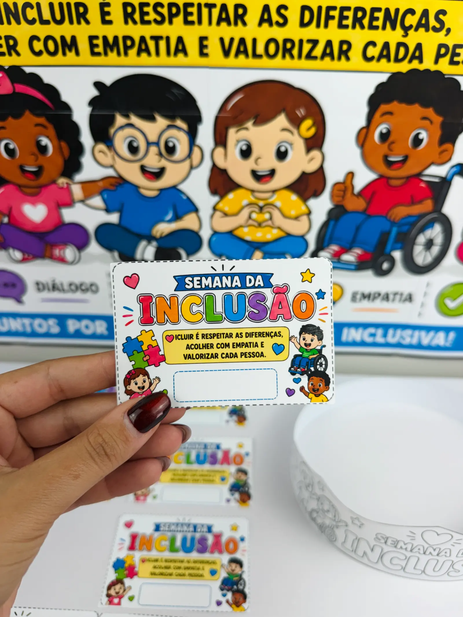 🌈 PAINEL SEMANA DA INCLUSÃO 💙 ANOS INICIAIS E INFANTIL — amostra 7: Um material lindo e completo para trabalhar a Semana…