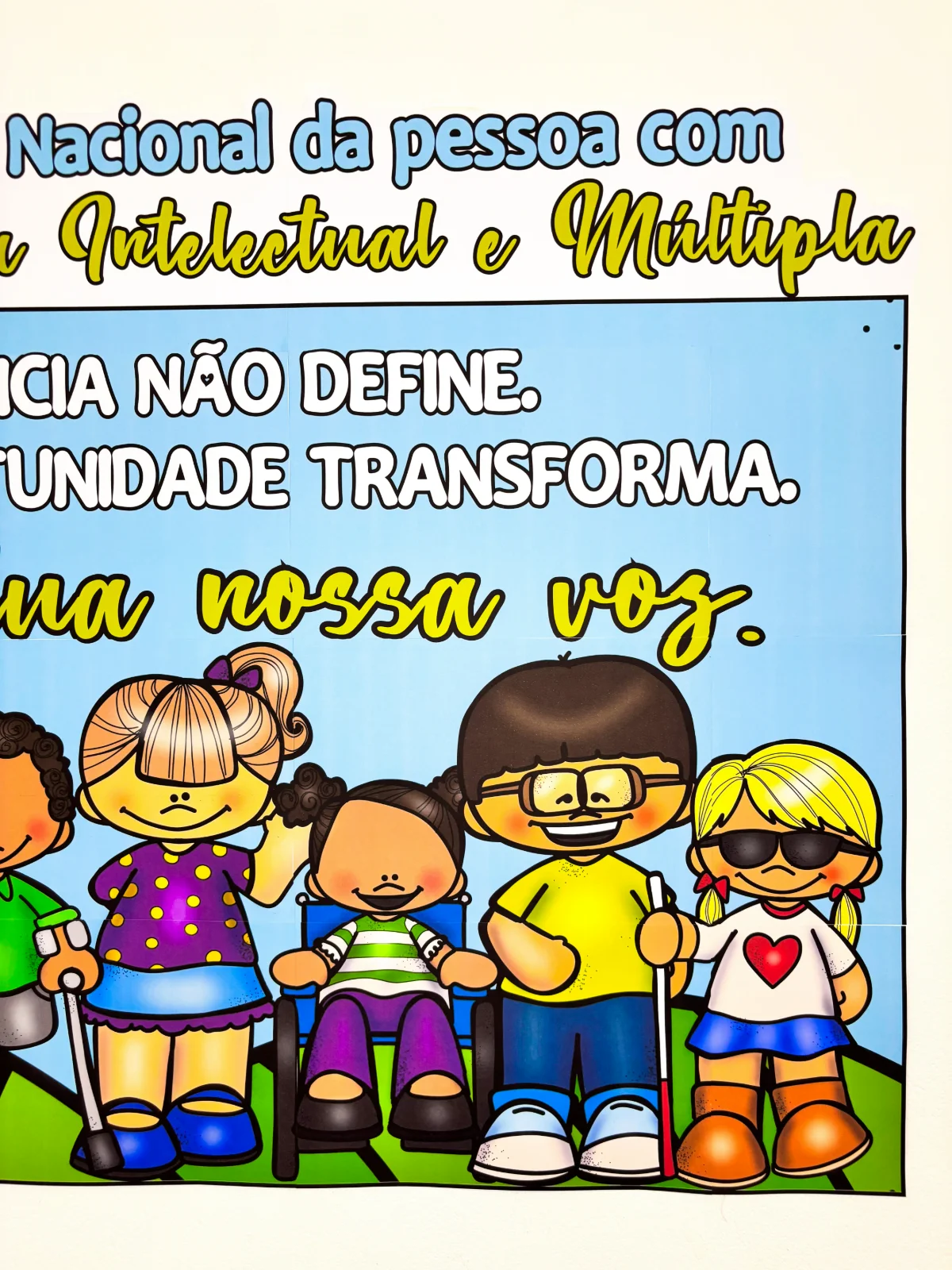 Painel Semana Nacional da Pessoa com Deficiência Intelectual e Múltipla — amostra 2: Ideal para escolas, professores e…
