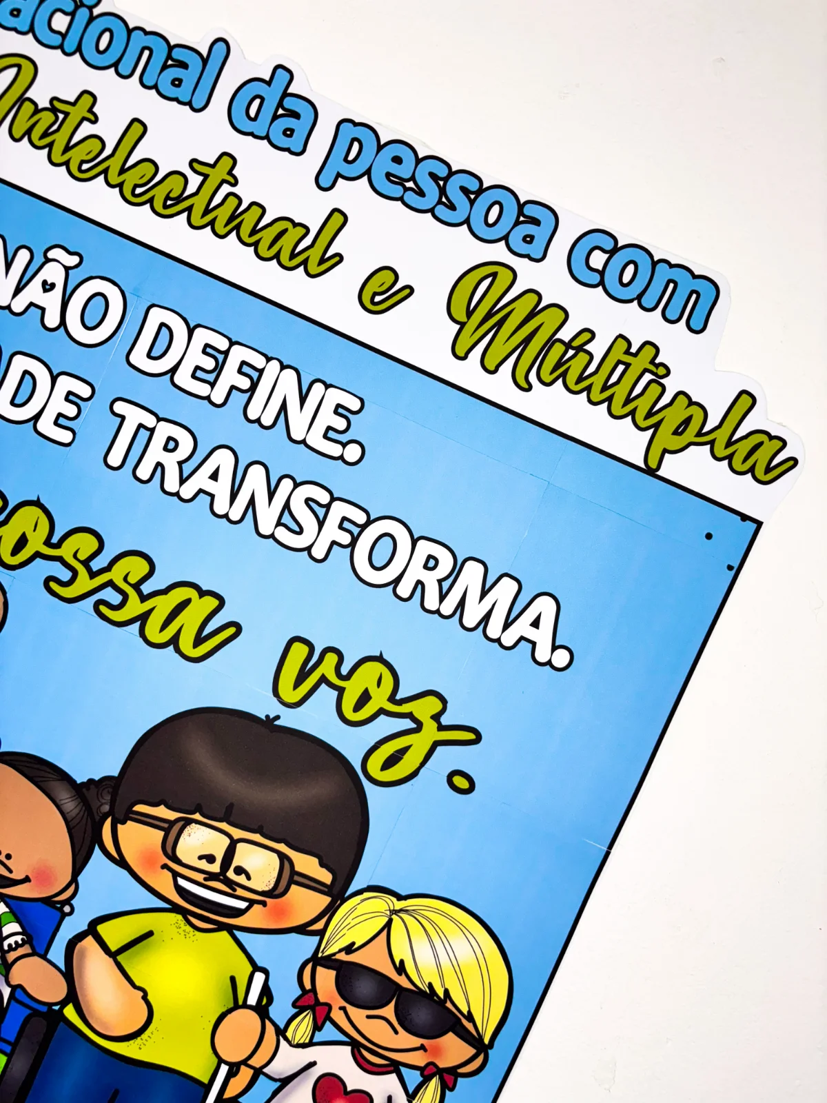Painel Semana Nacional da Pessoa com Deficiência Intelectual e Múltipla — amostra 3: Ideal para escolas, professores e…