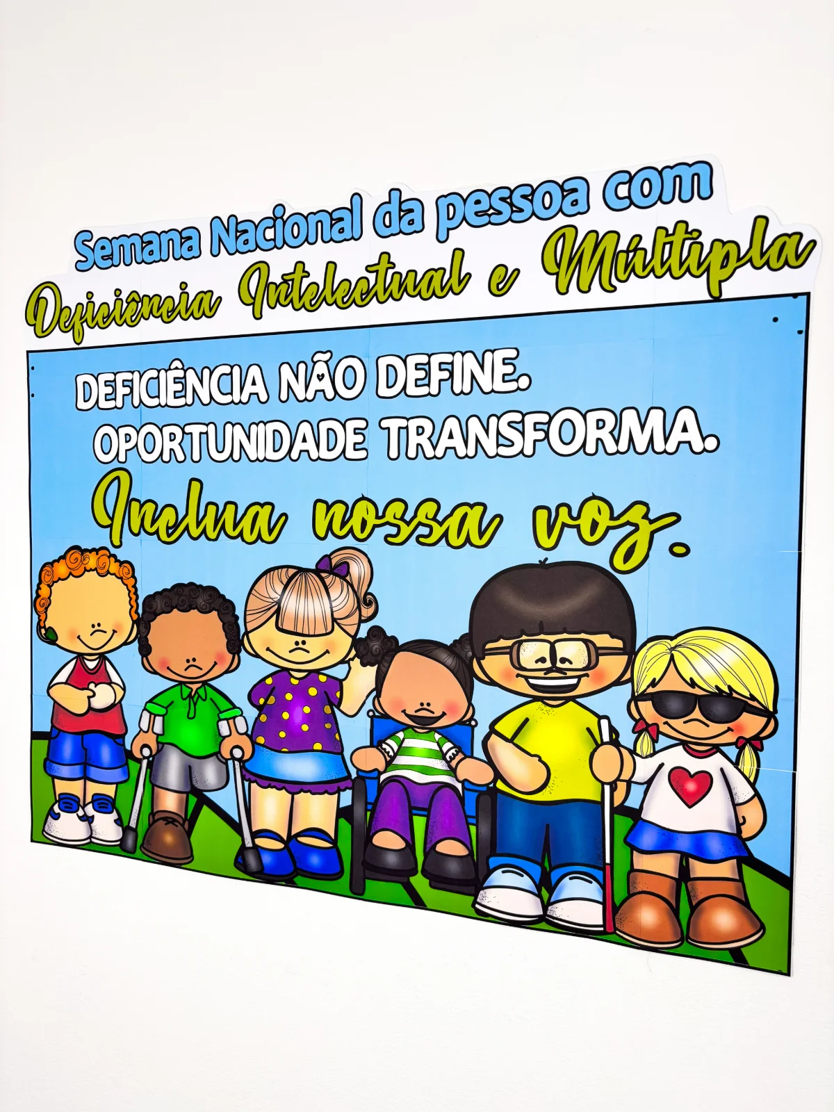 Painel Semana Nacional da Pessoa com Deficiência Intelectual e Múltipla — amostra 5: Ideal para escolas, professores e…