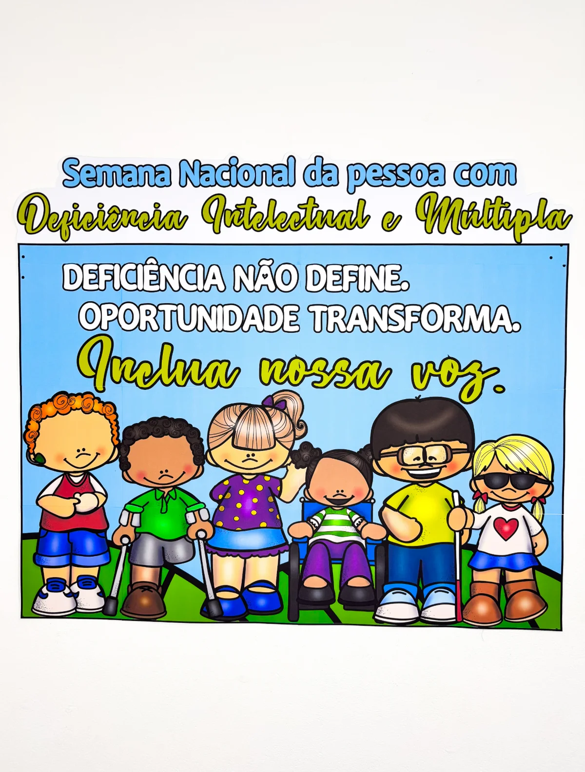 Painel Semana Nacional da Pessoa com Deficiência Intelectual e Múltipla — capa do material