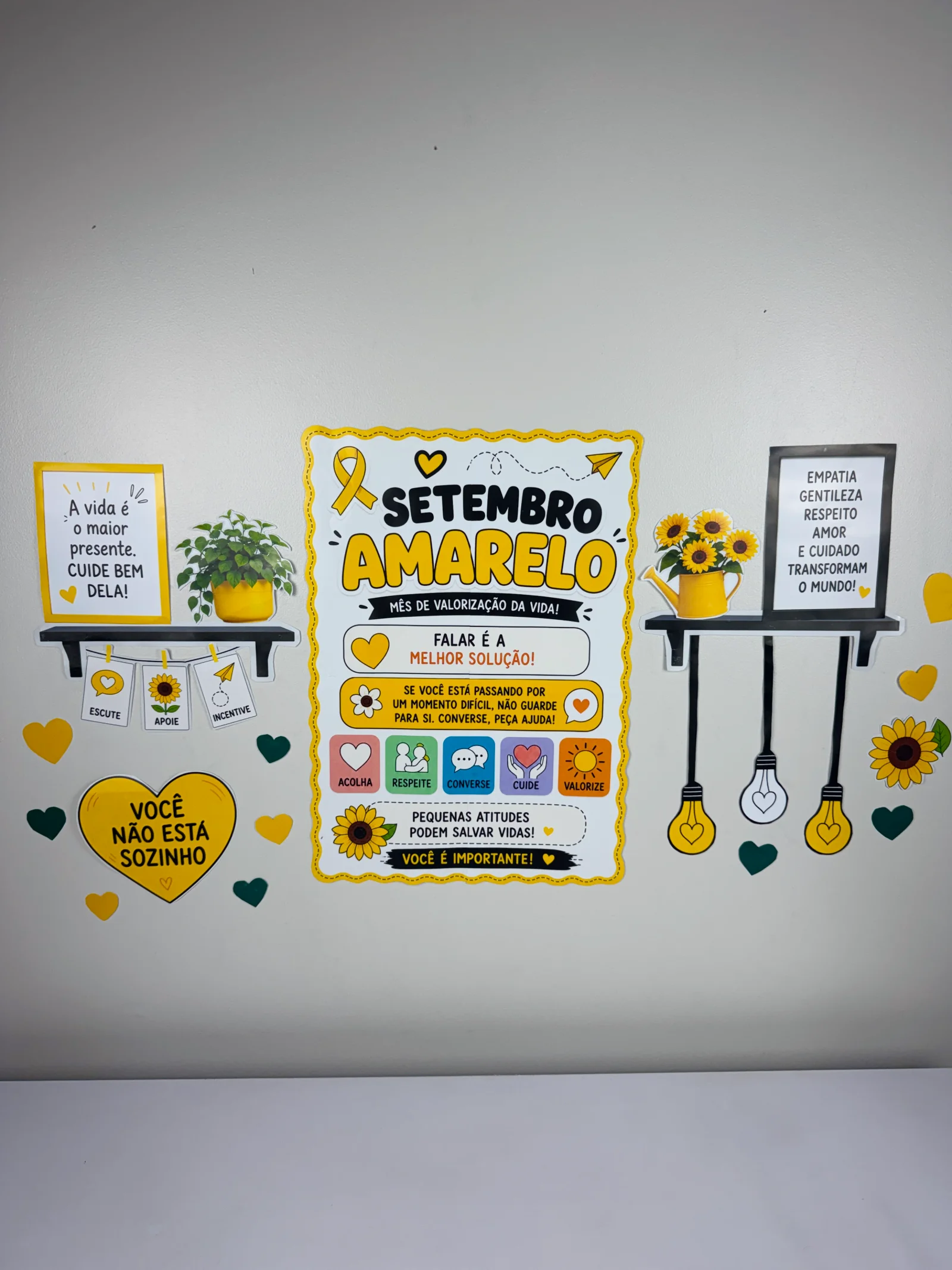 🌻 PAINEL SETEMBRO AMARELO - ATIVIDADE LUDICA — amostra 2: Um painel especial para trabalhar o Setembro Amarelo de forma…