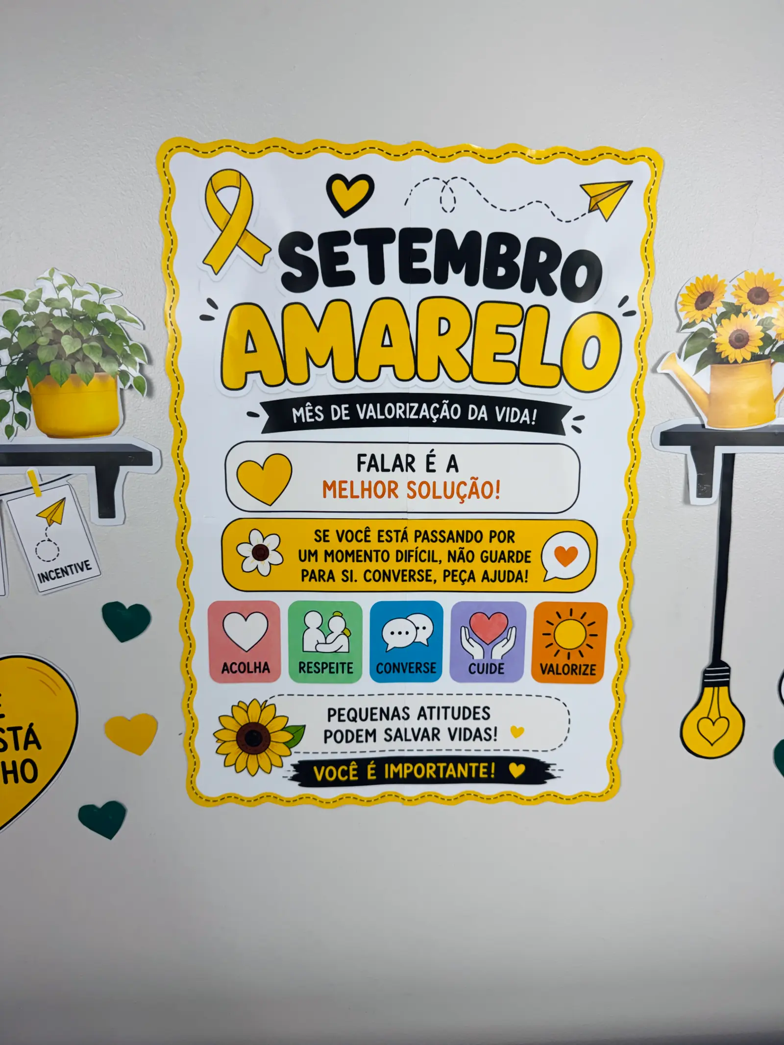 🌻 PAINEL SETEMBRO AMARELO - ATIVIDADE LUDICA — amostra 3: Um painel especial para trabalhar o Setembro Amarelo de forma…