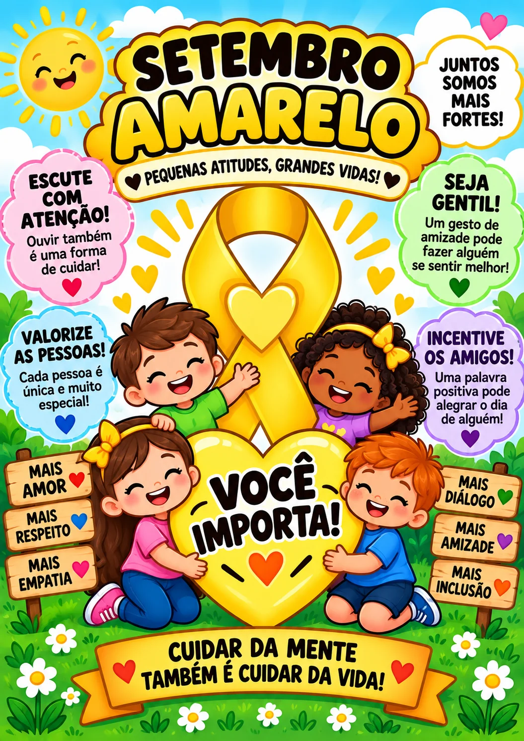 💛 PAINEL SETEMBRO AMARELO — EDUCAÇÃO INFANTIL. — amostra 4: 💛 PAINEL SETEMBRO AMARELO — EDUCAÇÃO INFANTIL 💛 PAINEL SETEMBRO AMARELO — EDUCAÇÃO INFANTIL. — amostra 4: 💛 PAINEL SETEMBRO AMARELO — EDUCAÇÃO INFANTIL
