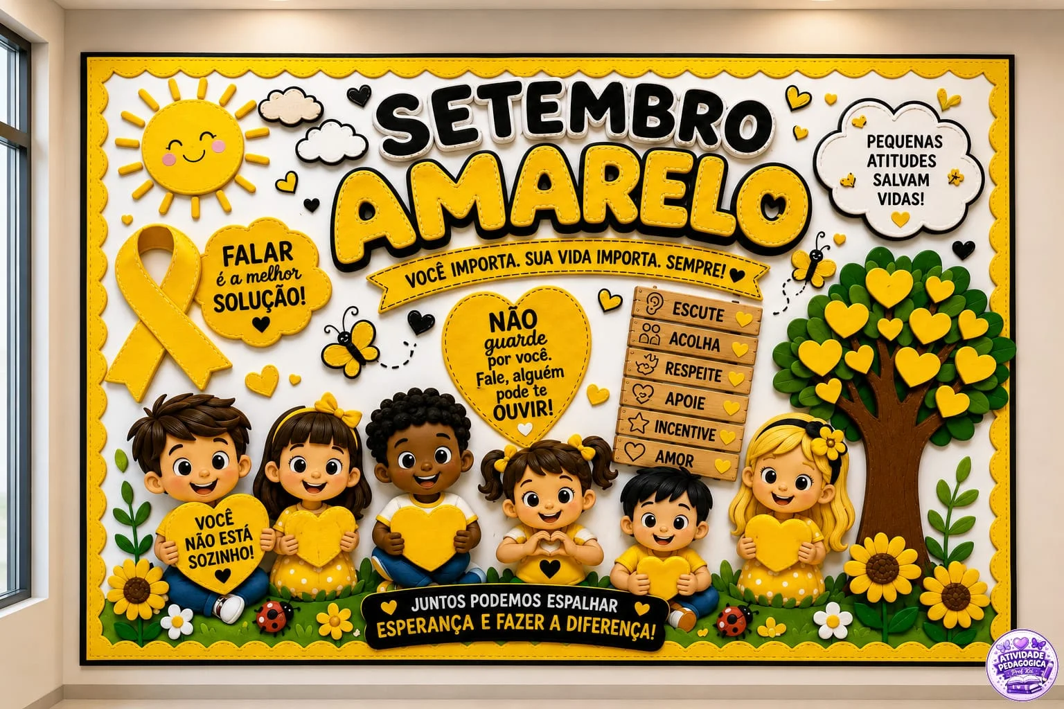 PAINEL SETEMBRO AMARELO – EDUCAÇÃO INFANTIL — capa do material