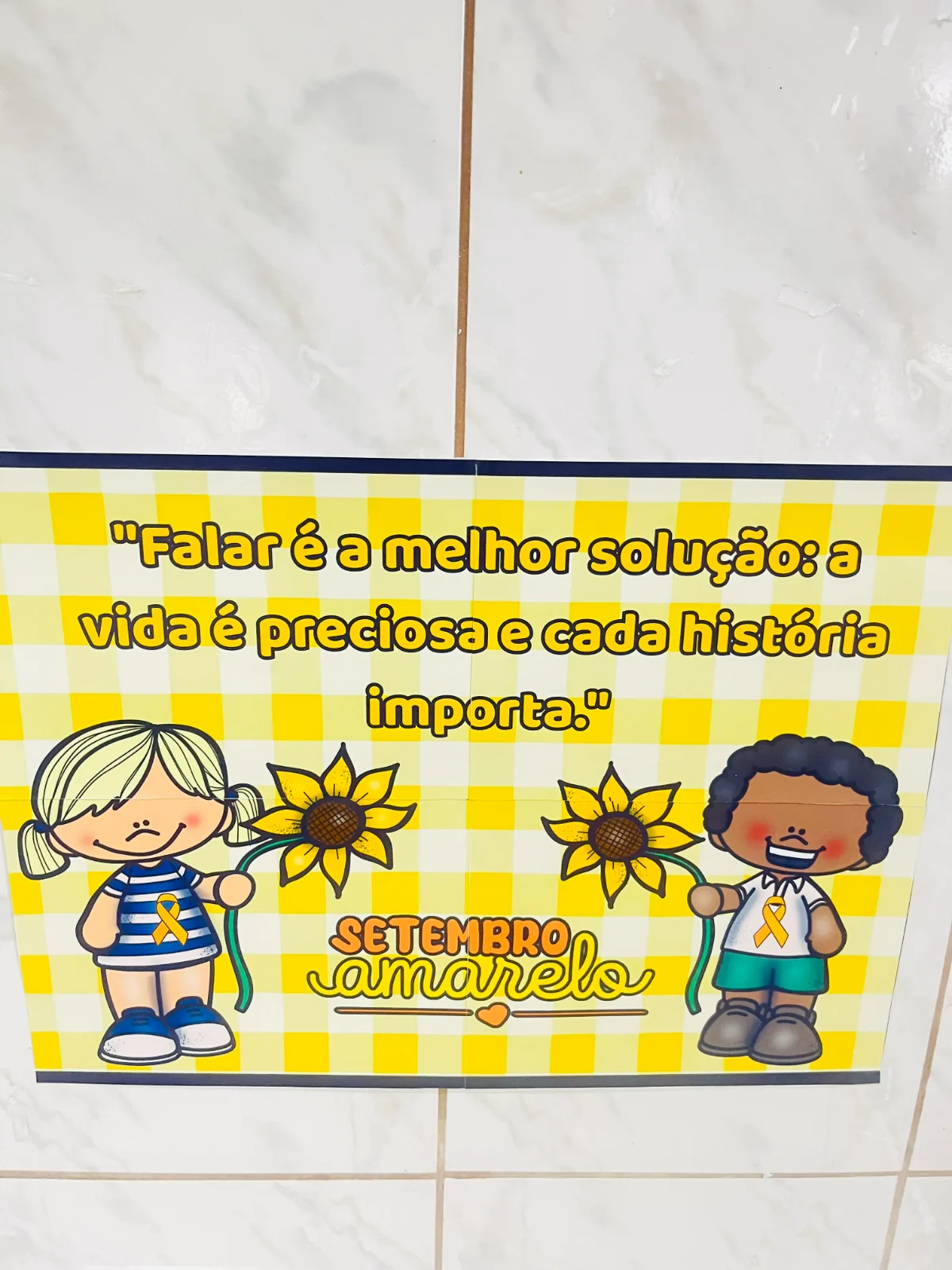 Painel Setembro Amarelo – PDF para Imprimir — amostra 1: Formato e entrega
