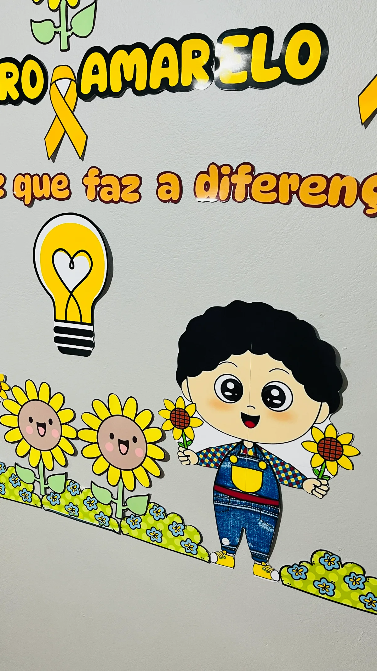 Painel Setembro Amarelo – PDF para Imprimir — amostra 3: Leve para a sala de aula um recurso simples, delicado e cheio de…