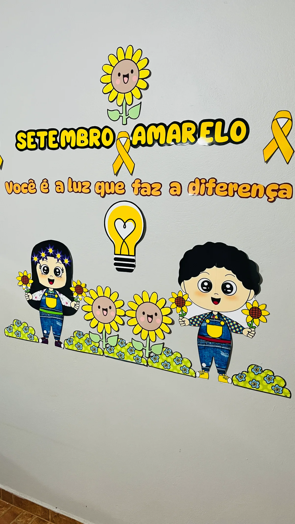 Painel Setembro Amarelo – PDF para Imprimir — amostra 4: Leve para a sala de aula um recurso simples, delicado e cheio de…